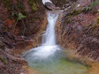 Kleiner Wasserfall im Mittelteil - Schleifmühlenklamm / Unterammergau